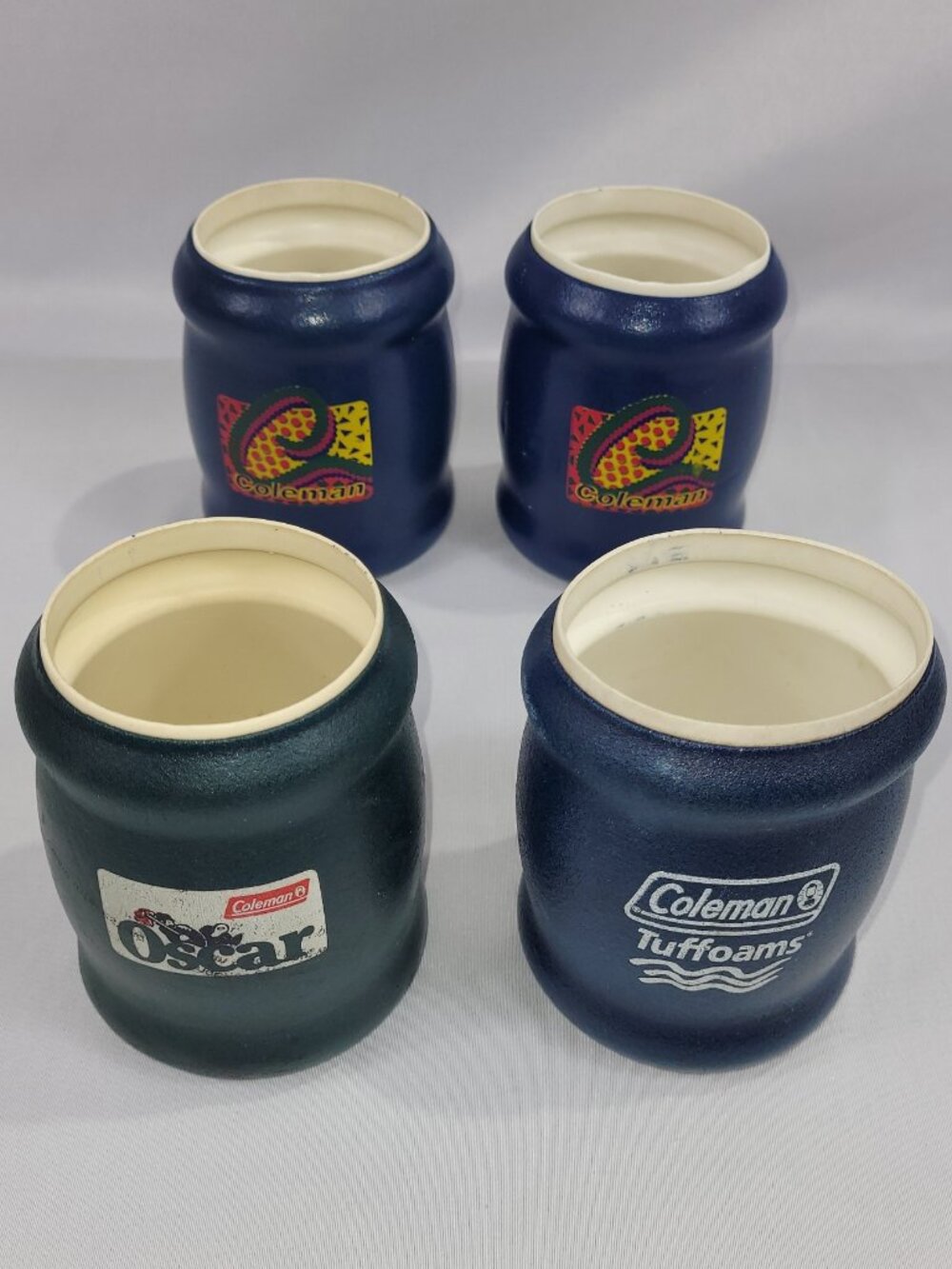 Coleman Tuffoams Can Drink Cozie Holder Cozy Coozy Set 4 Vintage 1990s Sleeve